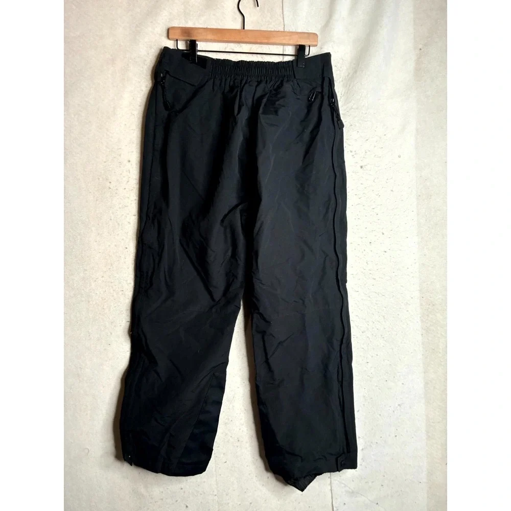 Precision Mountainwear Ski Pants Men's Large Black Scuff Guards Webbing Belted